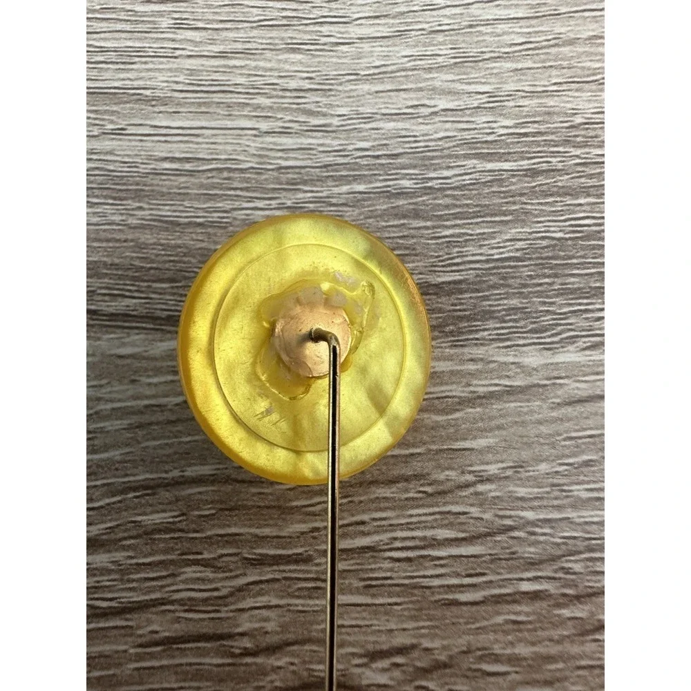 Vintage Gold Tone Stick Pin For Hat Scarf Lapel 3